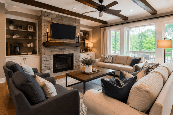 web Living Room Beige